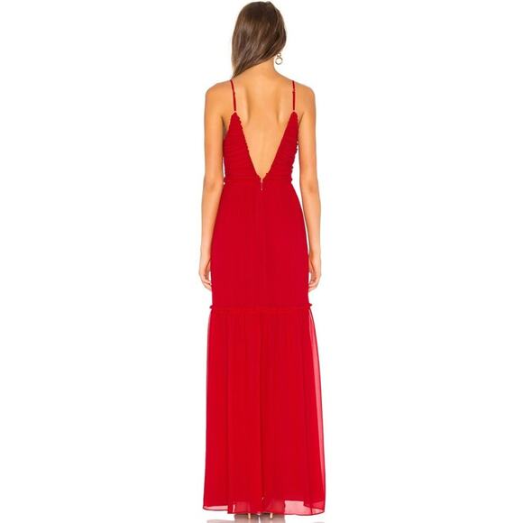 Revolve Tony Gown Lovers & Friends x Majorelle in Red NWOT Size Small - Picture 4 of 4